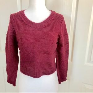 Sweater Project scoop neck crop sweater
